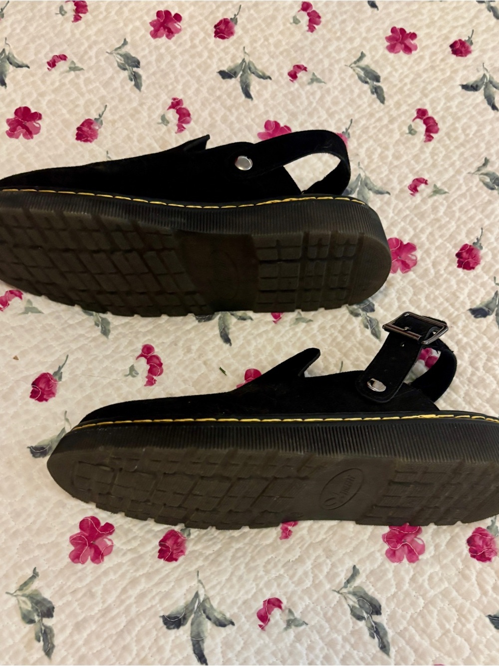 Black Suede Slingback Clog Mules